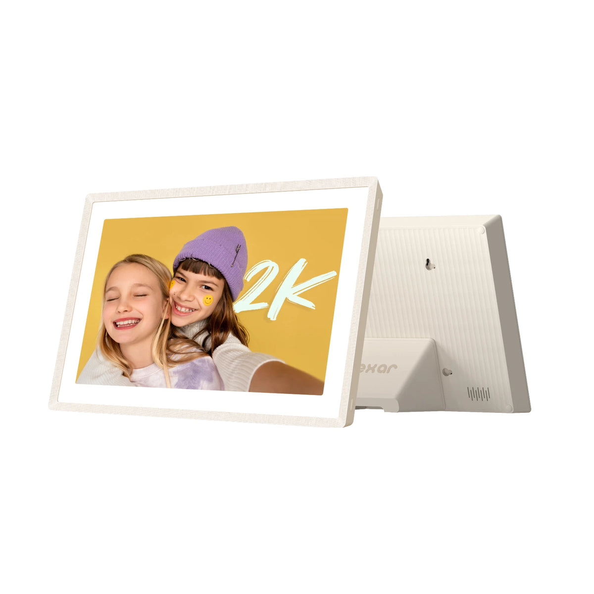 Pexar 11 inch 2K digital picture frame in soft sand color #Color_Sand