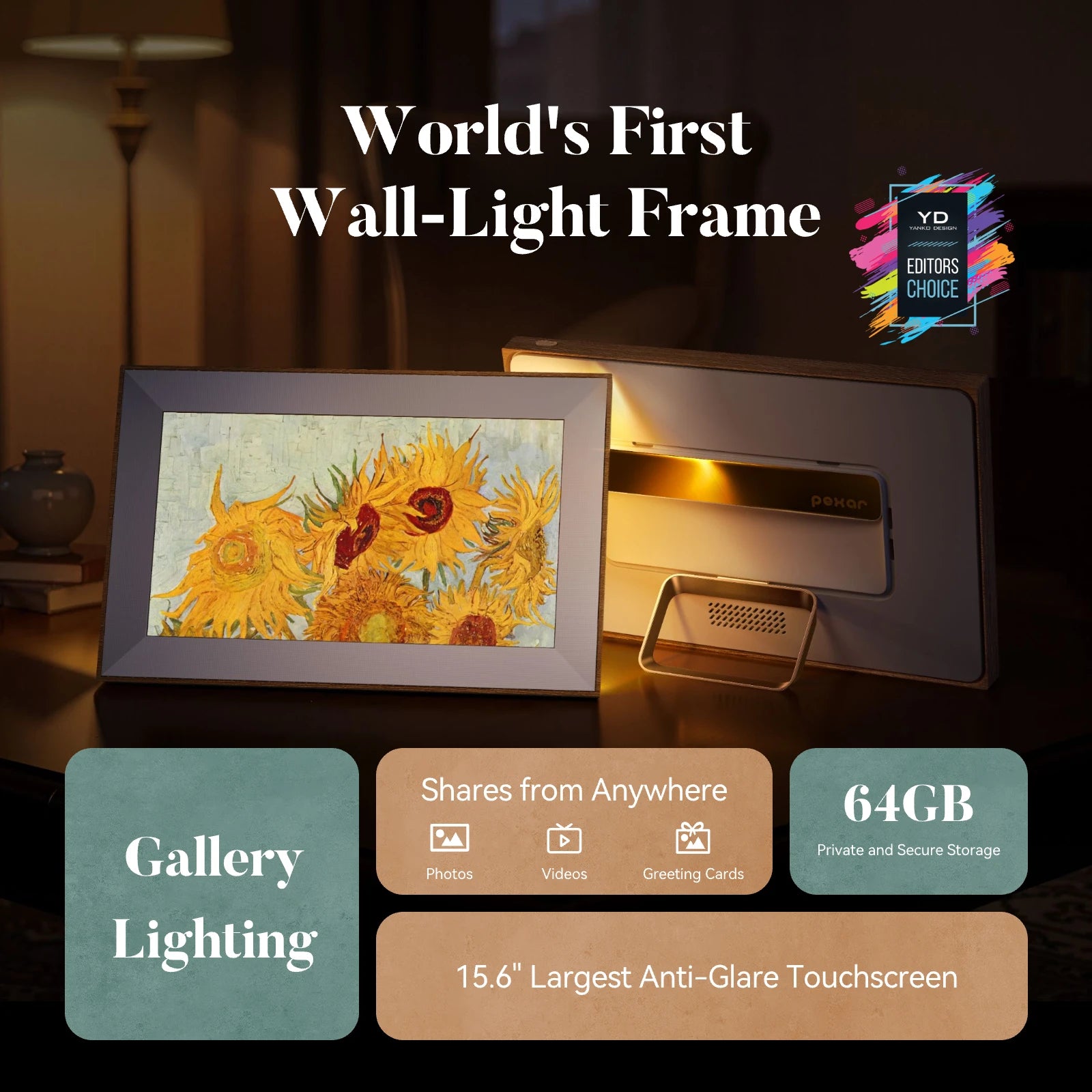 15.6" Pexar Starlight Digital Picture Frame