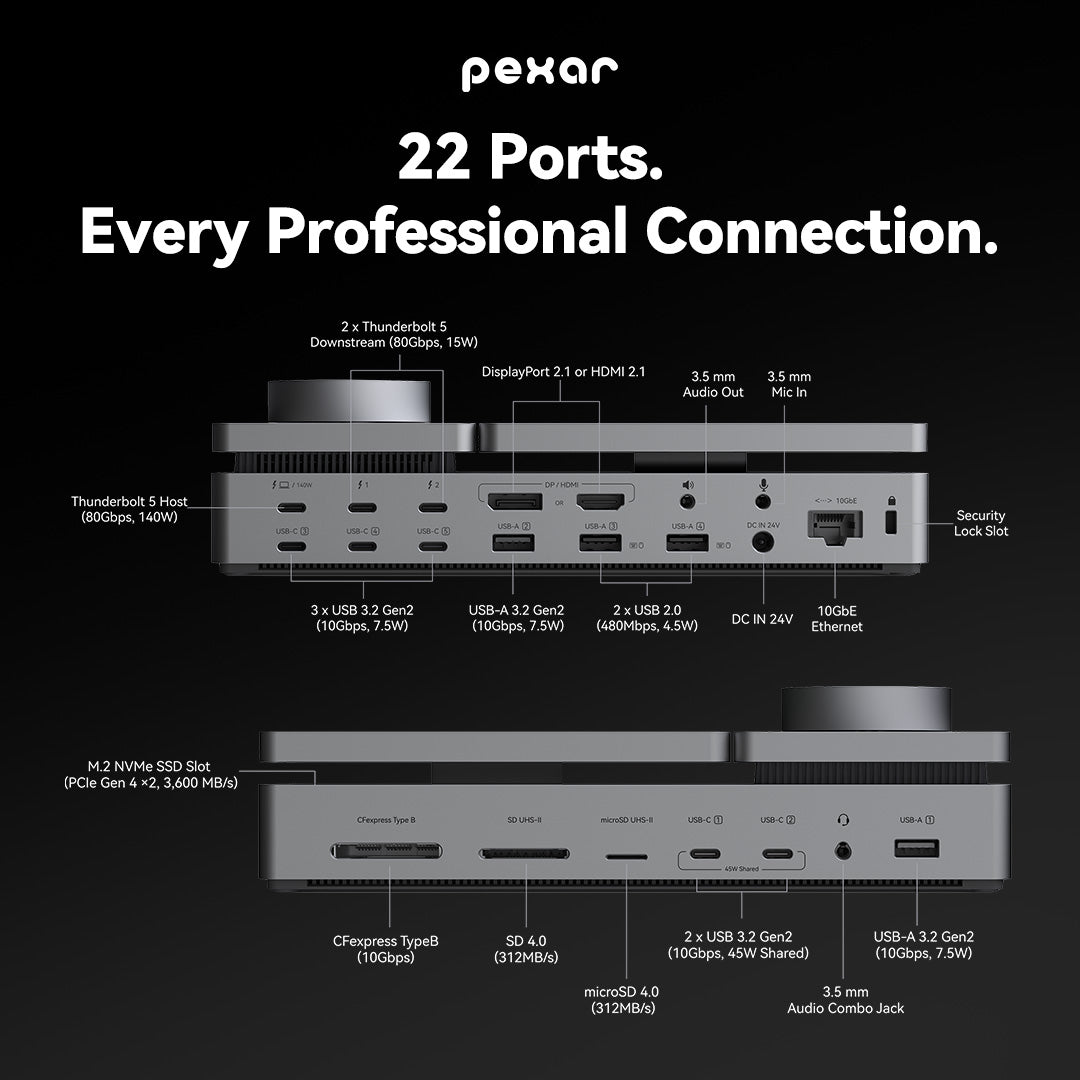 PexarBolt Ultra TBT5 Dock — VIP Early Access