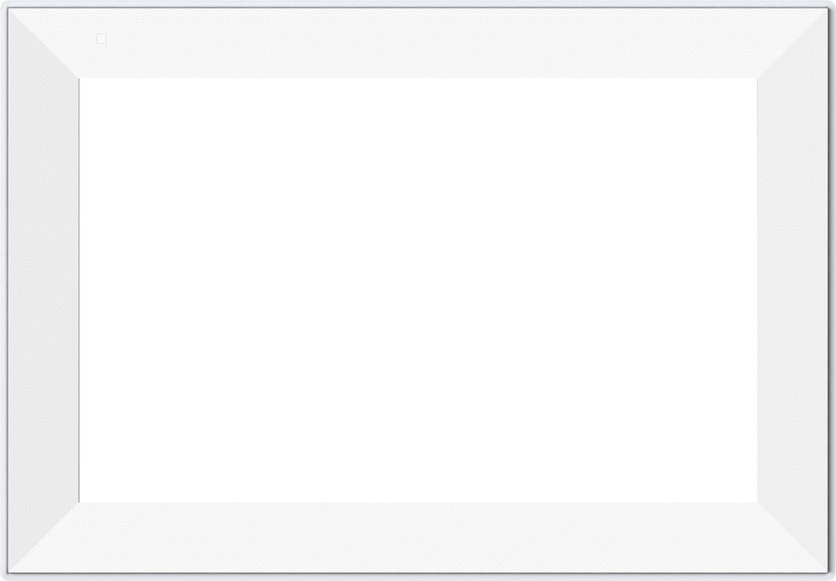 White frame with a white background