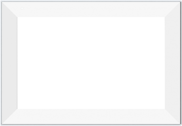 White frame with a white background